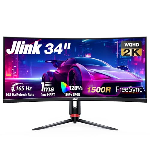Jlink 34インチ 湾曲 ウルトラワイド モニター　D34QR4K jlink-d34qr4k-ultra-wide-